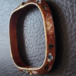 VTG Floral Enamel Bracelet